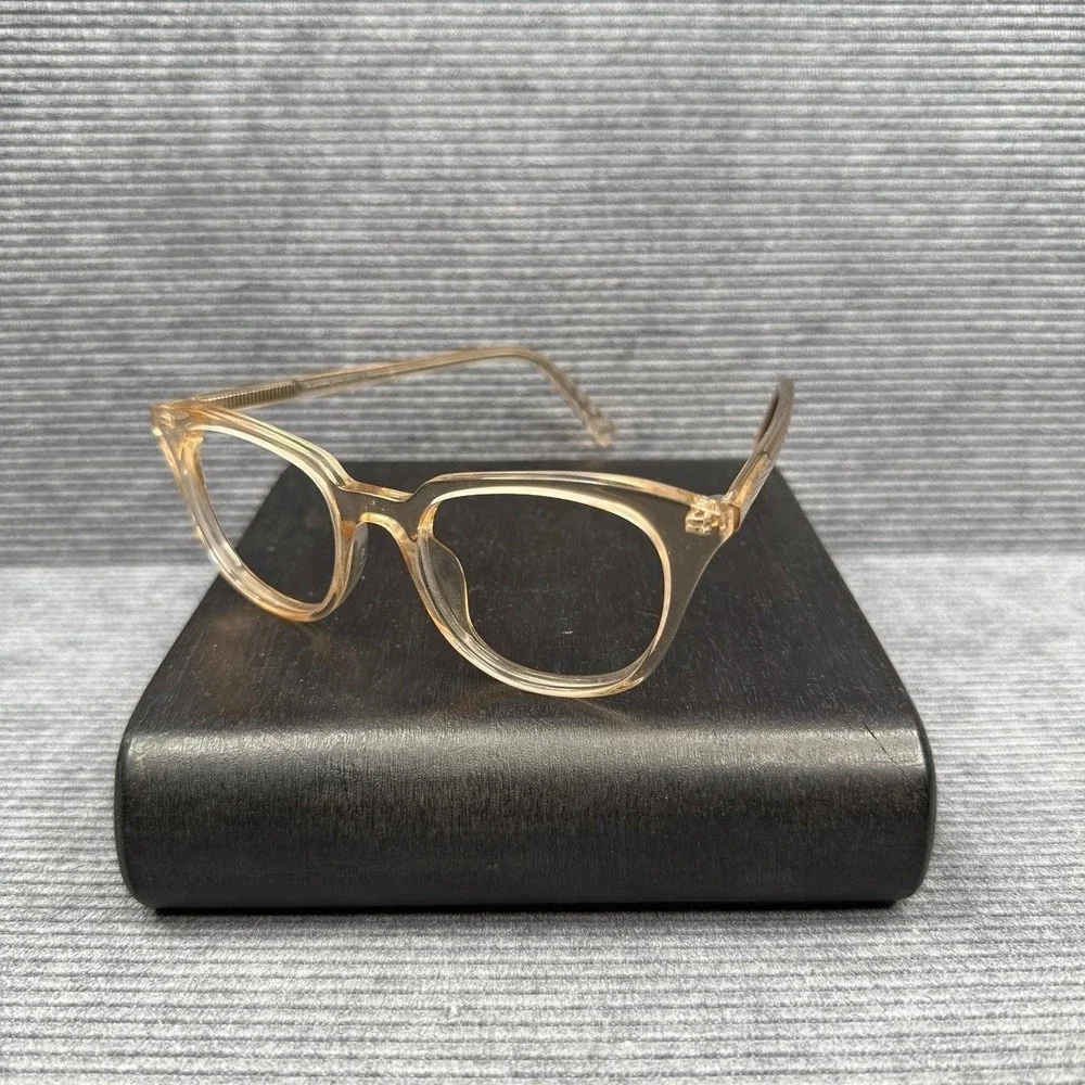 Warby Parker Chelsea 665 Eyeglasses Frames Crystal‎ Champagne Amber 48-19-145